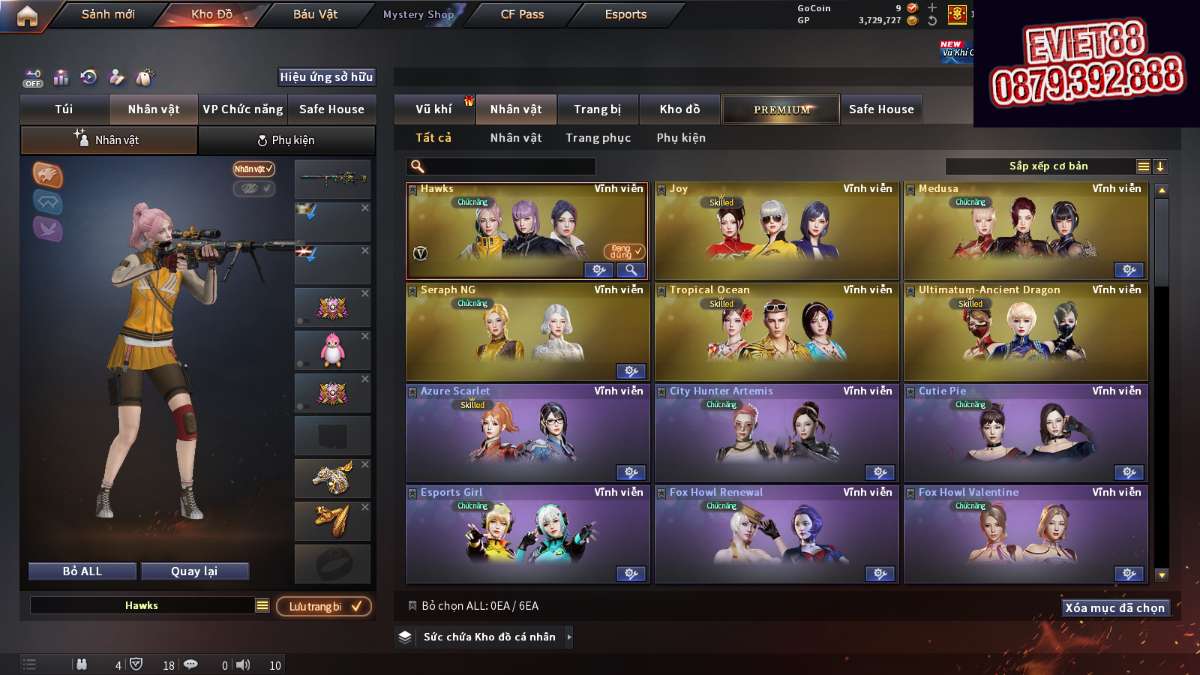 shop acc cf uy tin gia re